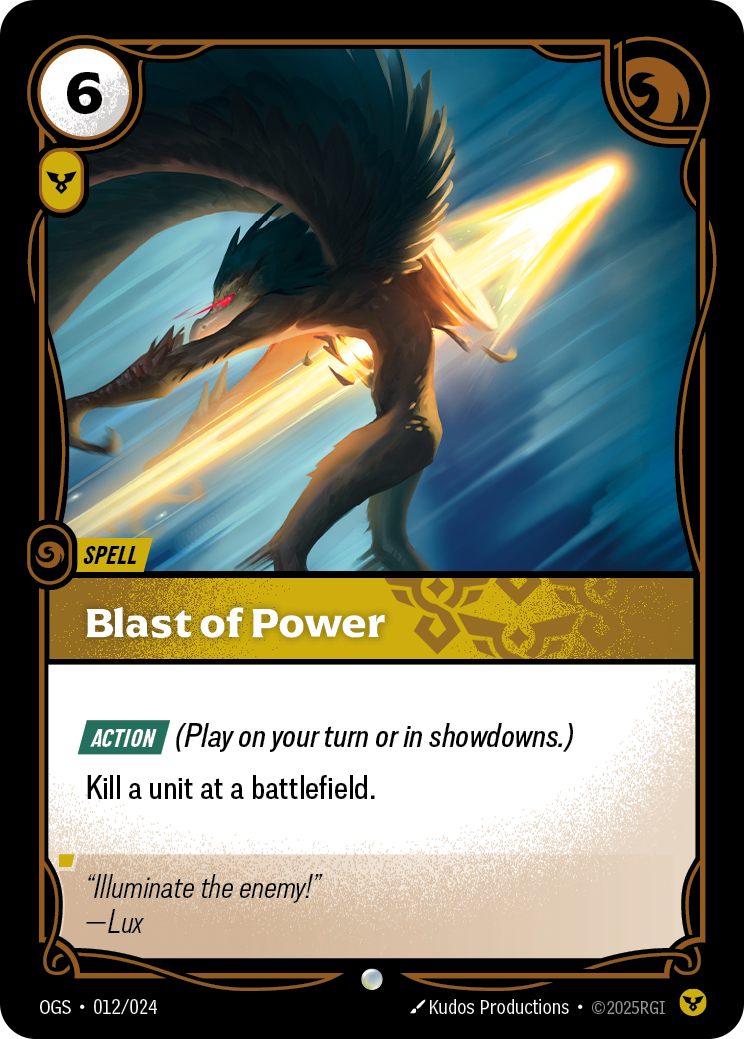 Blast of Power (Spell) (OGS-012/024) (Common)