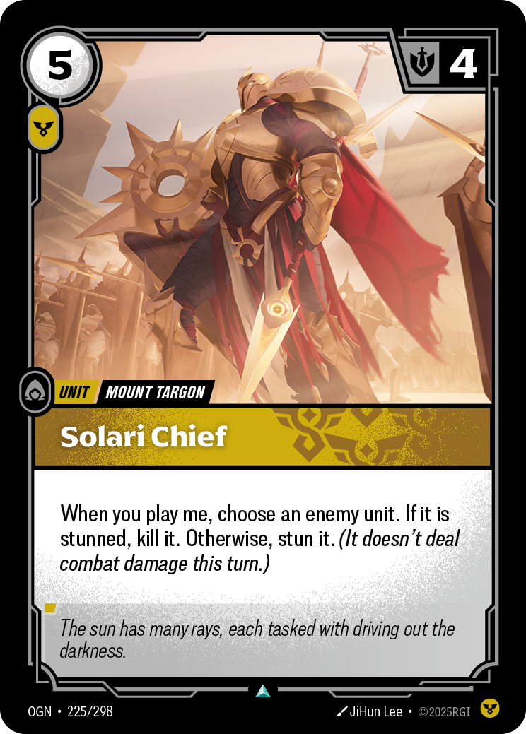 Solari Chief (Unit) (OGN-225/298) (Uncommon)