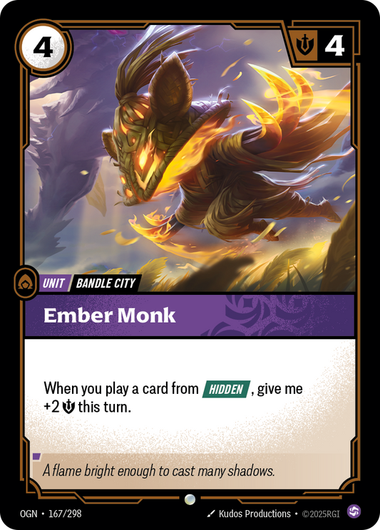Ember Monk (Unit) (OGN-167/298) (Common)