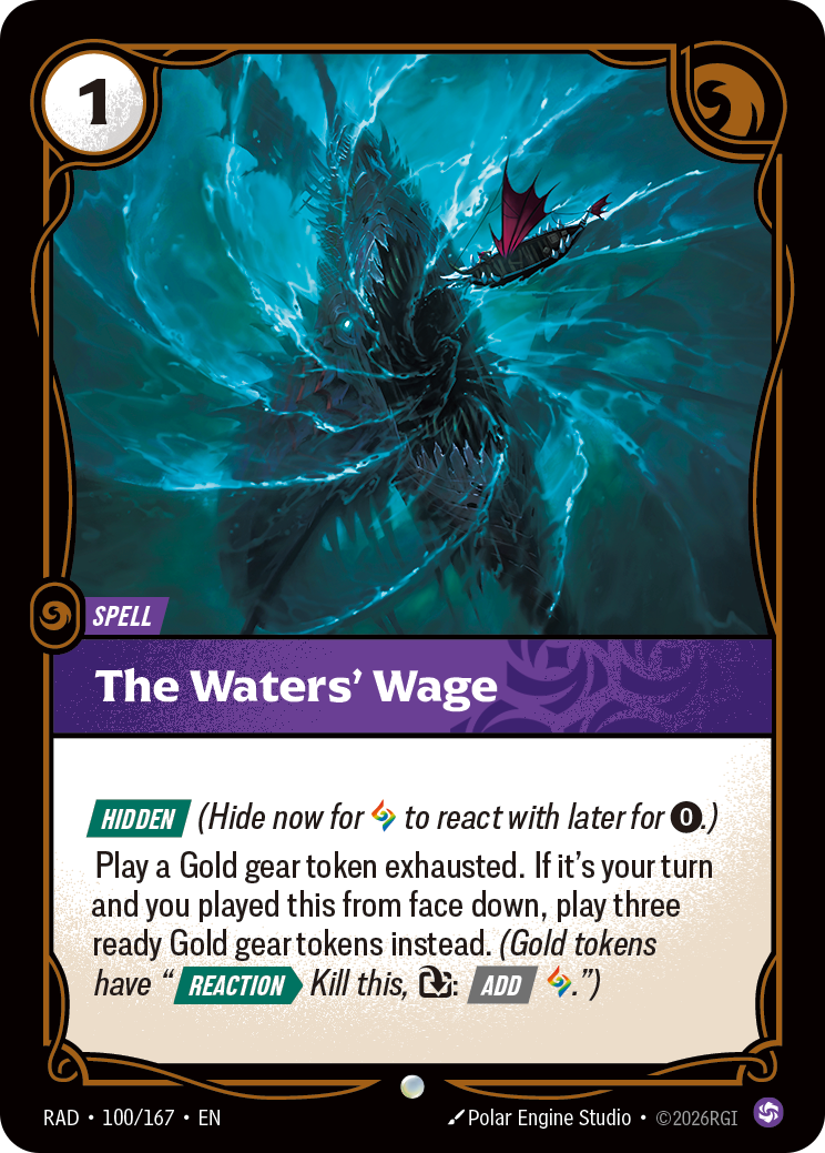 The Waters' Wage (Spell) (RAD-100/167) (Common)