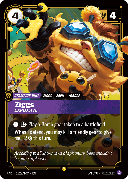 Ziggs, Explosive (Unit) (RAD-112a/167) (Showcase) (Alternate Art)