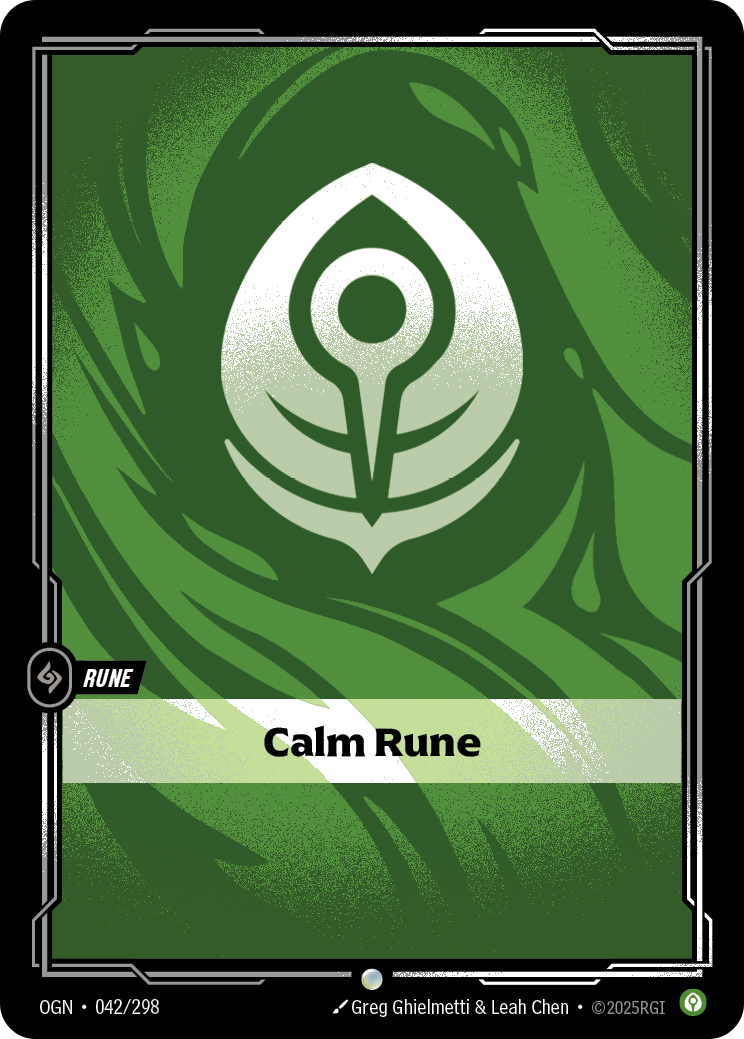 Calm Rune (Basic Rune) (OGN-042/298) (Common)