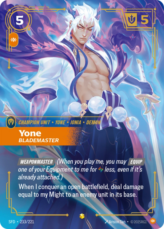 Yone Blademaster (Champion Unit) (SFD-233/221) (Showcase)
