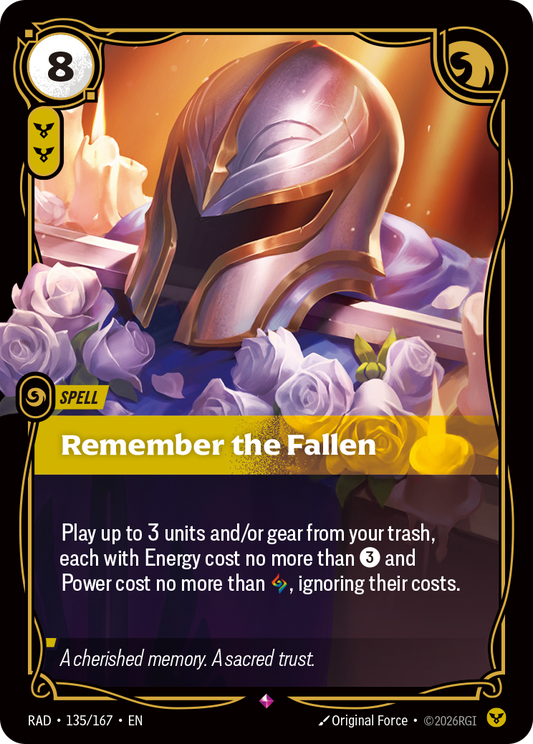 Remember the Fallen (Spell) (RAD-135/167) (Rare)