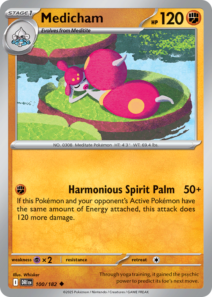 Medicham (Stage 1 Pokémon) (DRI-100/182) (Uncommon)