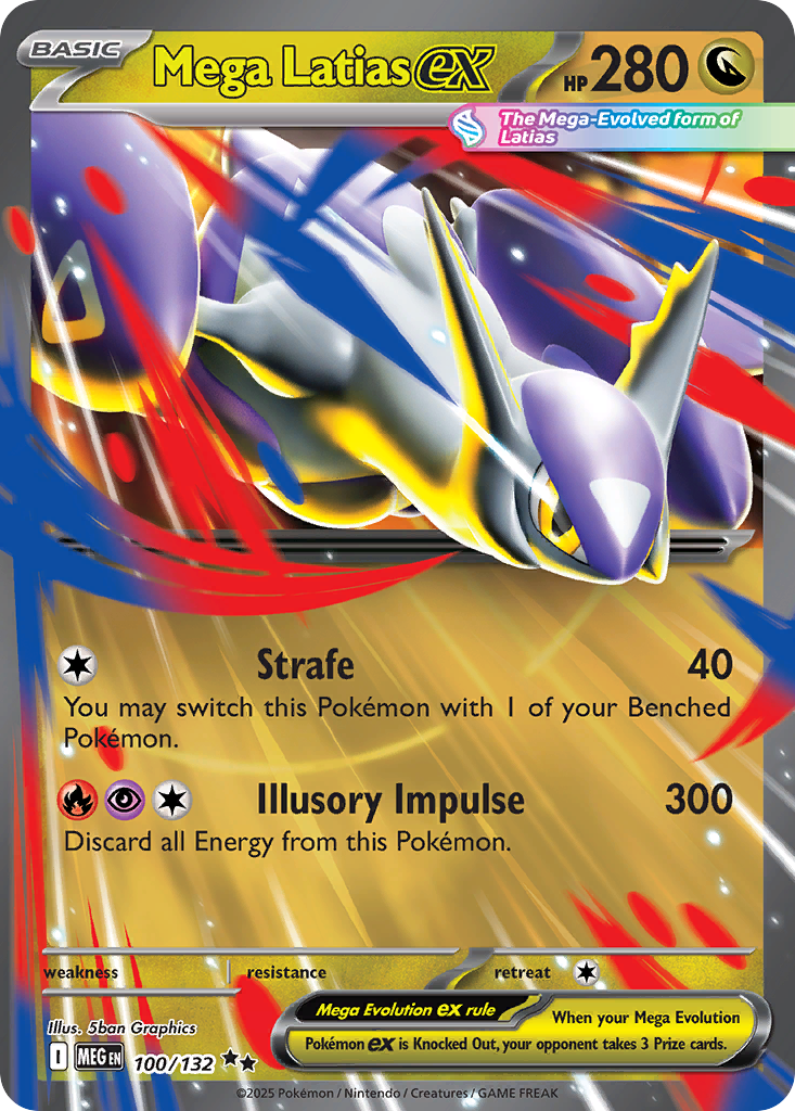 Mega Latias ex (Mega Evolution Pokémon ex) (MEG-100/132) (Double Rare)