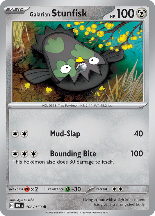 Galarian Stunfisk (Basic Pokémon) (JTG-106/159) (Common)