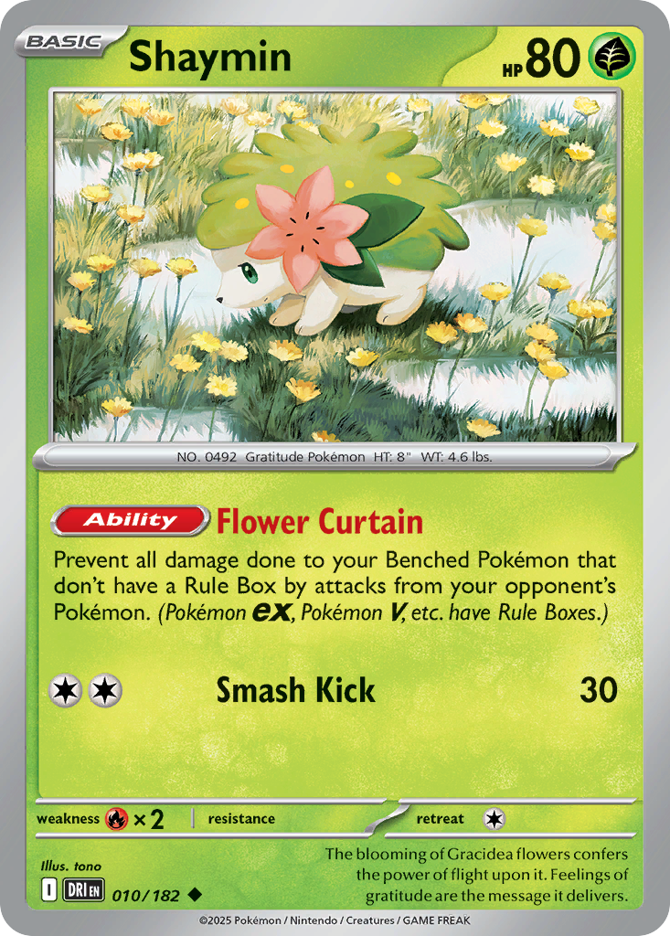 Shaymin (Basic Pokémon) (DRI-010/182) (Uncommon)