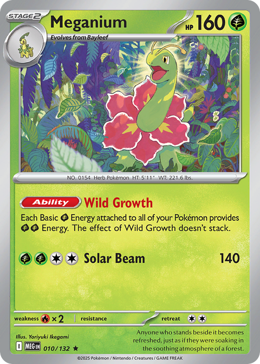 Meganium (Stage 2 Pokémon) (MEG-010/132) (Rare)