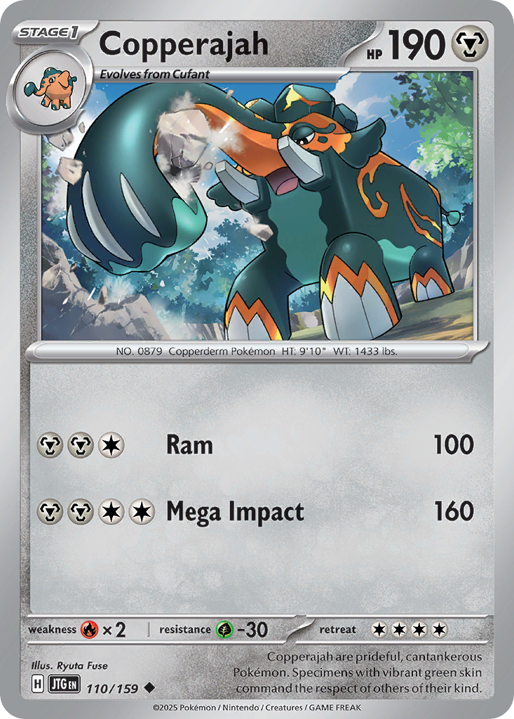 Copperajah (Stage 1 Pokémon) (JTG-110/159) (Uncommon)