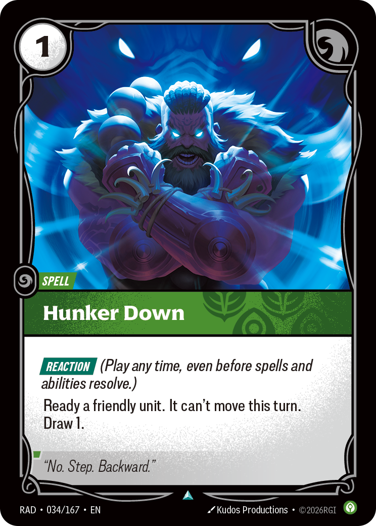 Hunker Down (Spell) (RAD-034/167) (Uncommon)