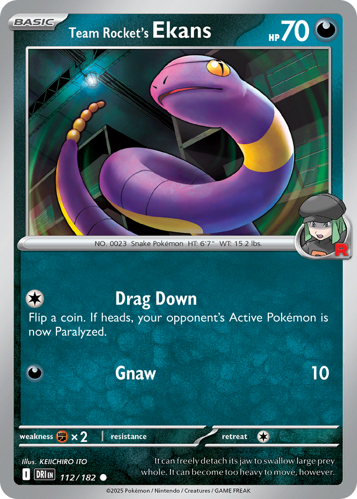 Team Rocket's Ekans (Basic Pokémon) (DRI-112/182) (Common)