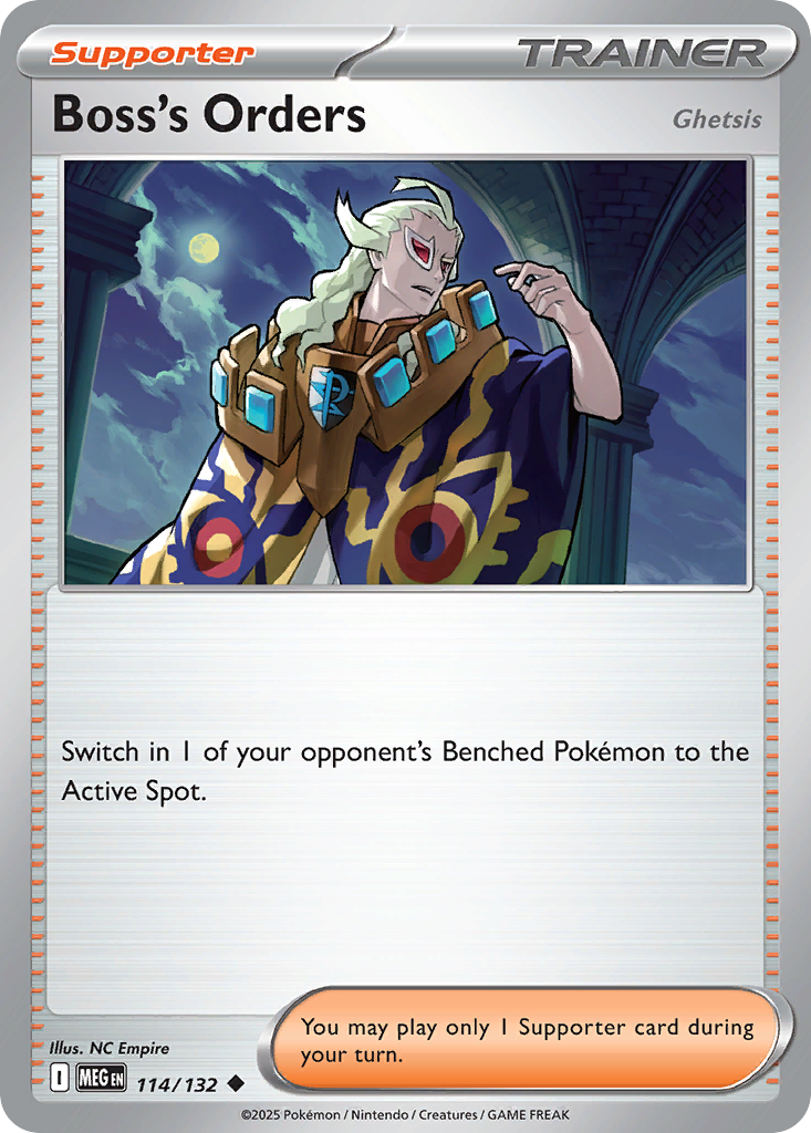 Boss's Orders (Ghetsis) (Supporter) (MEG-114/132) (Uncommon)