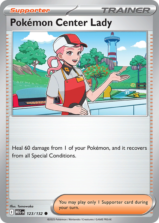 Pokémon Center Lady (Supporter) (MEG-123/132) (Common)