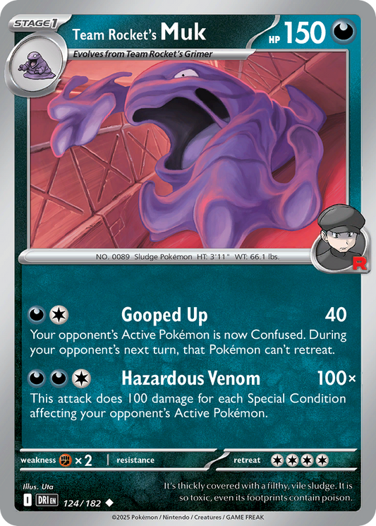 Team Rocket's Muk (Stage 1 Pokémon) (DRI-124/182) (Uncommon)