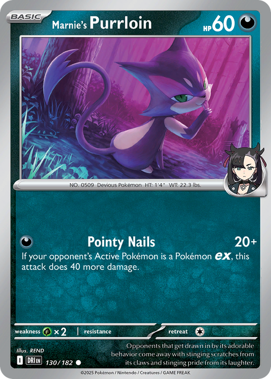 Marnie's Purrloin (Basic Pokémon) (DRI-130/182) (Common)