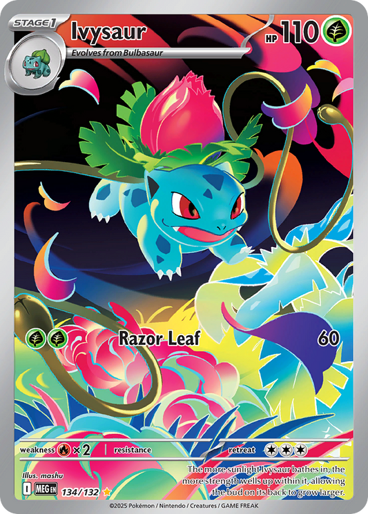 Ivysaur (Stage 1 Pokémon) (MEG-134/132) (Illustration Rare)