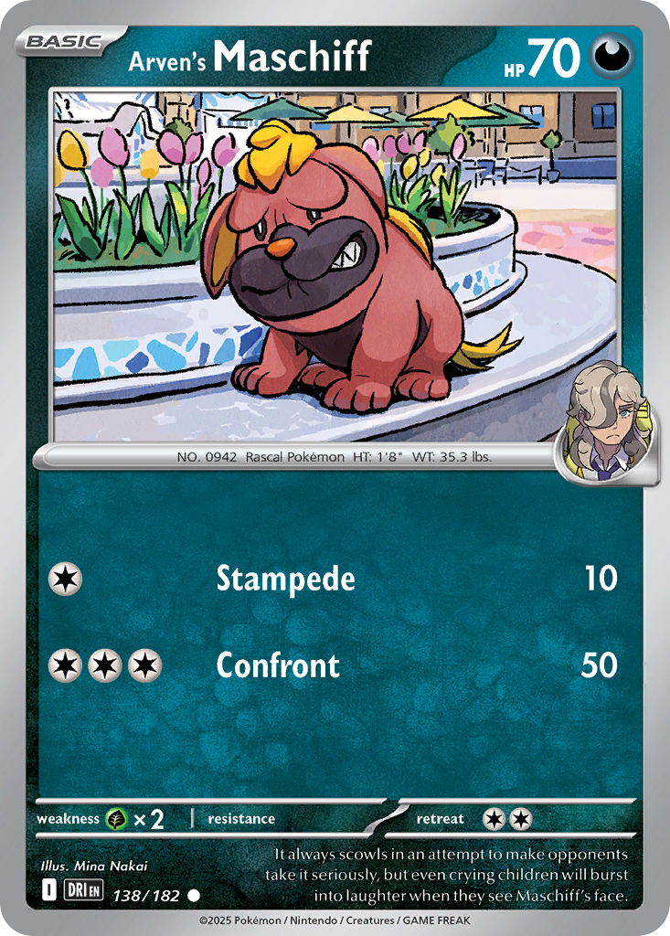 Arven's Maschiff (Basic Pokémon) (DRI-138/182) (Common)