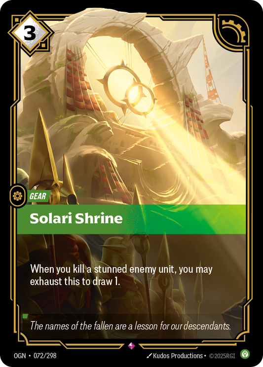 Solari Shrine (Gear) (OGN-072/298) (Rare)