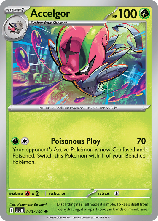Accelgor (Stage 1 Pokémon) (JTG-013/159) (Uncommon)