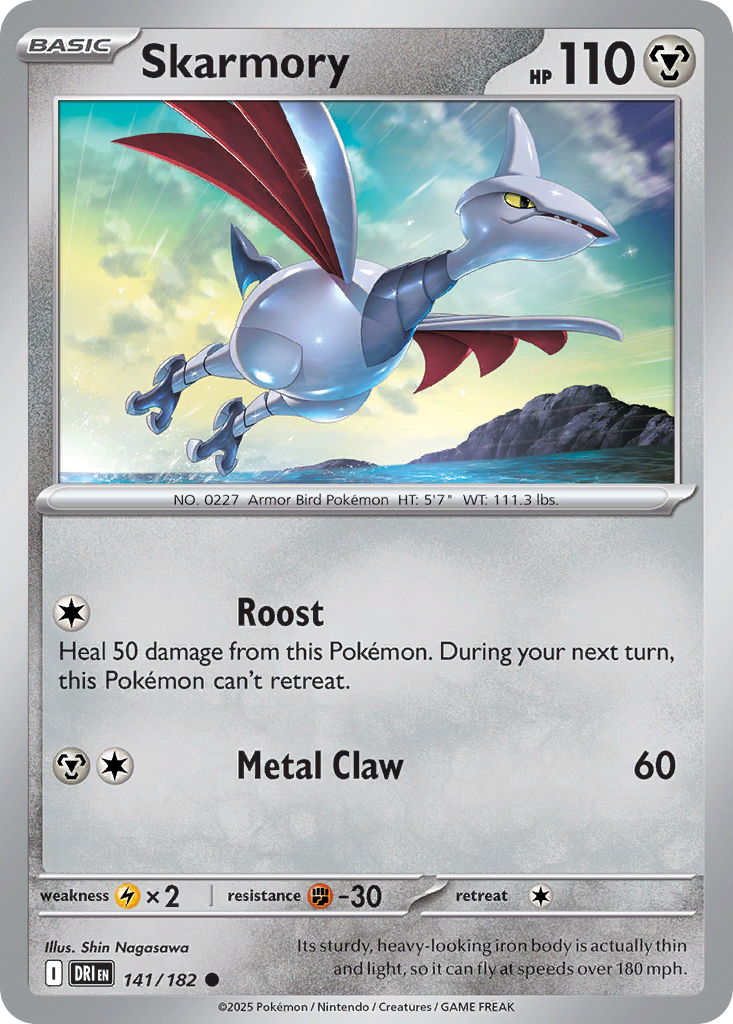 Skarmory (Basic Pokémon) (DRI-141/182) (Common)
