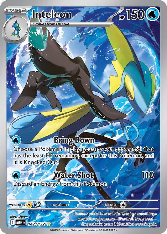 Inteleon (Stage 2 Pokémon) (MEG-142/132) (Illustration Rare)