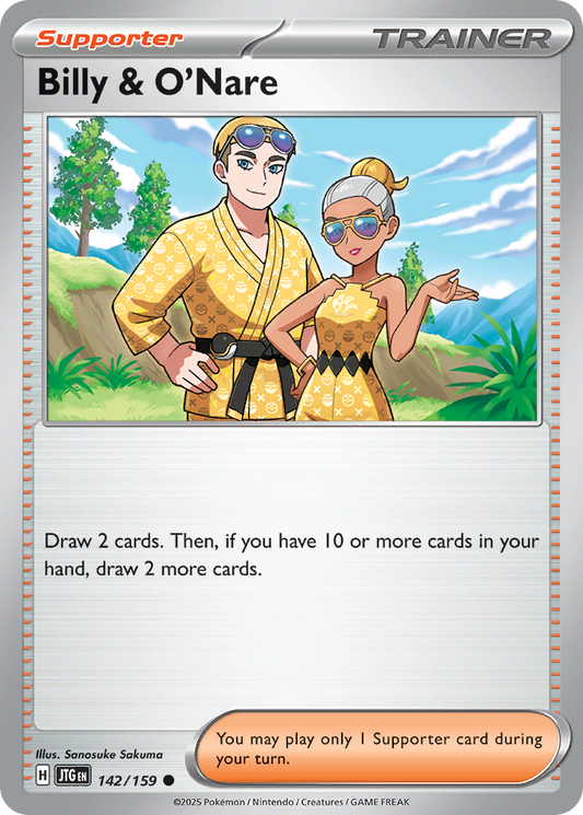 Billy & O'Nare (Supporter) (JTG-142/159) (Common)