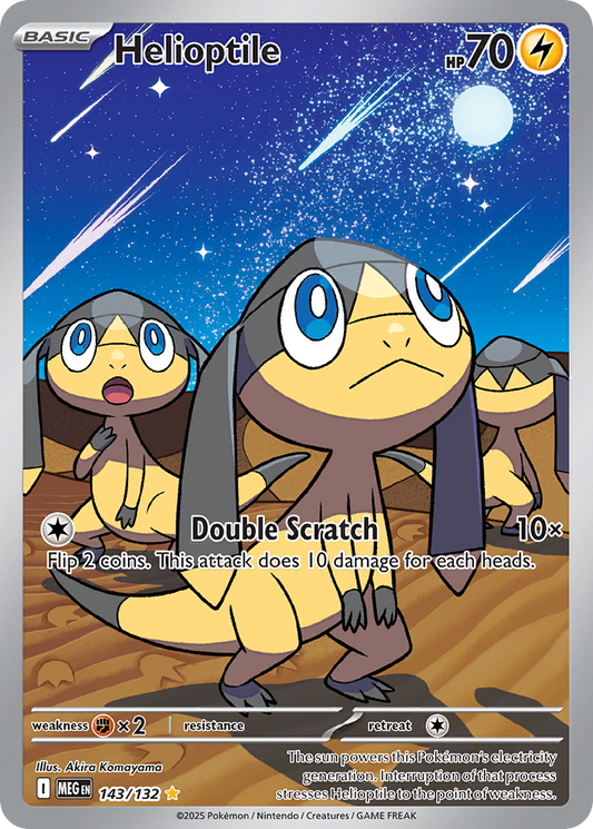 Helioptile (Basic Pokémon) (MEG-143/132) (Illustration Rare)