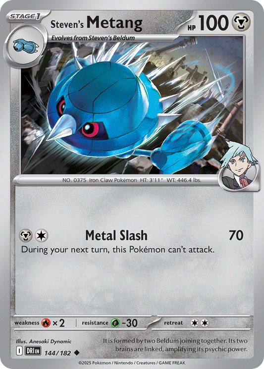Steven's Metang (Stage 1 Pokémon) (DRI-144/182) (Uncommon)