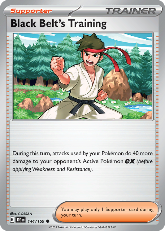 Black Belt's Training (Supporter) (JTG-144/159) (Common)