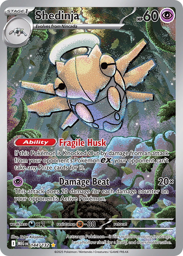 Shedinja (Stage 1 Pokémon) (MEG-144/132) (Illustration Rare)