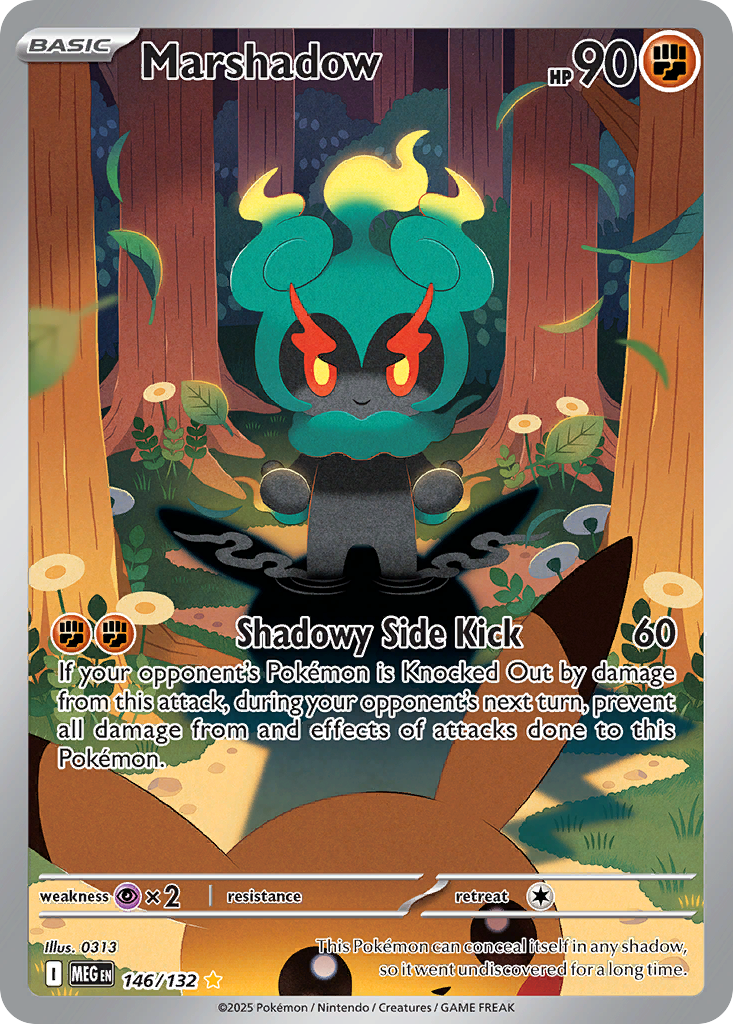 Marshadow (Basic Pokémon) (MEG-146/132) (Illustration Rare)