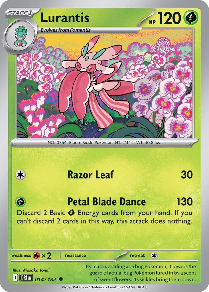 Lurantis (Stage 1 Pokémon) (DRI-014/182) (Uncommon)