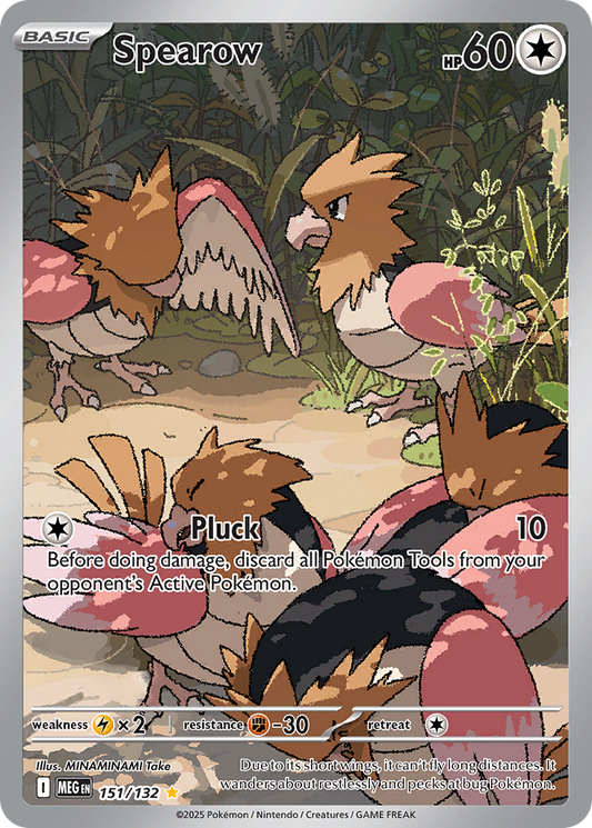 Spearow (Basic Pokémon) (MEG-151/132) (Illustration Rare)