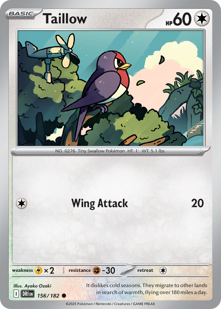 Taillow (Basic Pokémon) (DRI-156/182) (Common)