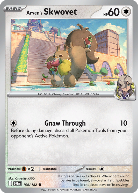 Arven's Skwovet (Basic Pokémon) (DRI-158/182) (Common)