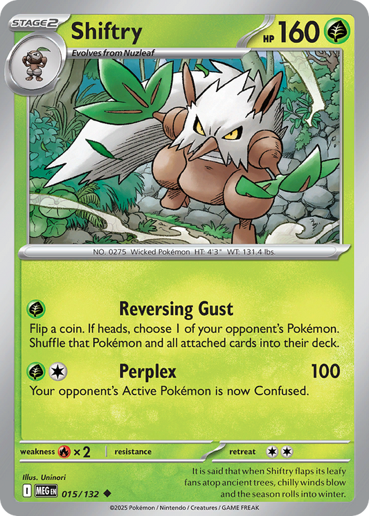 Shiftry (Stage 2 Pokémon) (MEG-015/132) (Uncommon)