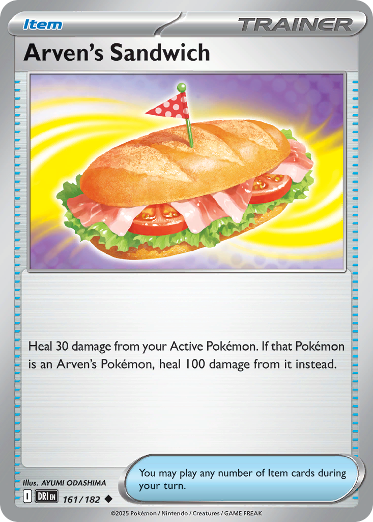 Arven's Sandwich (Item) (DRI-161/182) (Uncommon)