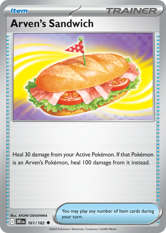 Arven's Sandwich (Item) (DRI-161/182) (Uncommon)