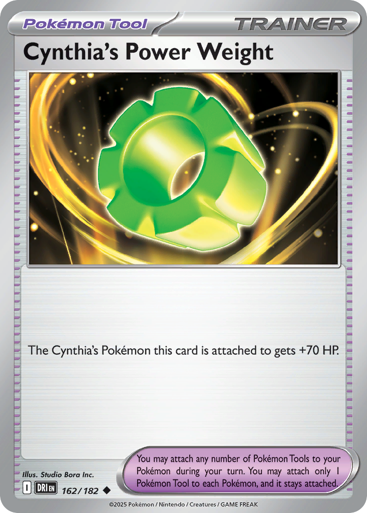Cynthia's Power Weight (Pokémon Tool) (DRI-162/182) (Uncommon)