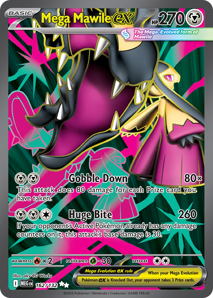 Mega Mawile ex (Mega Evolution Pokémon ex) (MEG-162/132) (Ultra Rare)