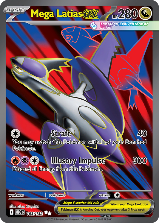 Mega Latias ex (Mega Evolution Pokémon ex) (MEG-163/132) (Ultra Rare)