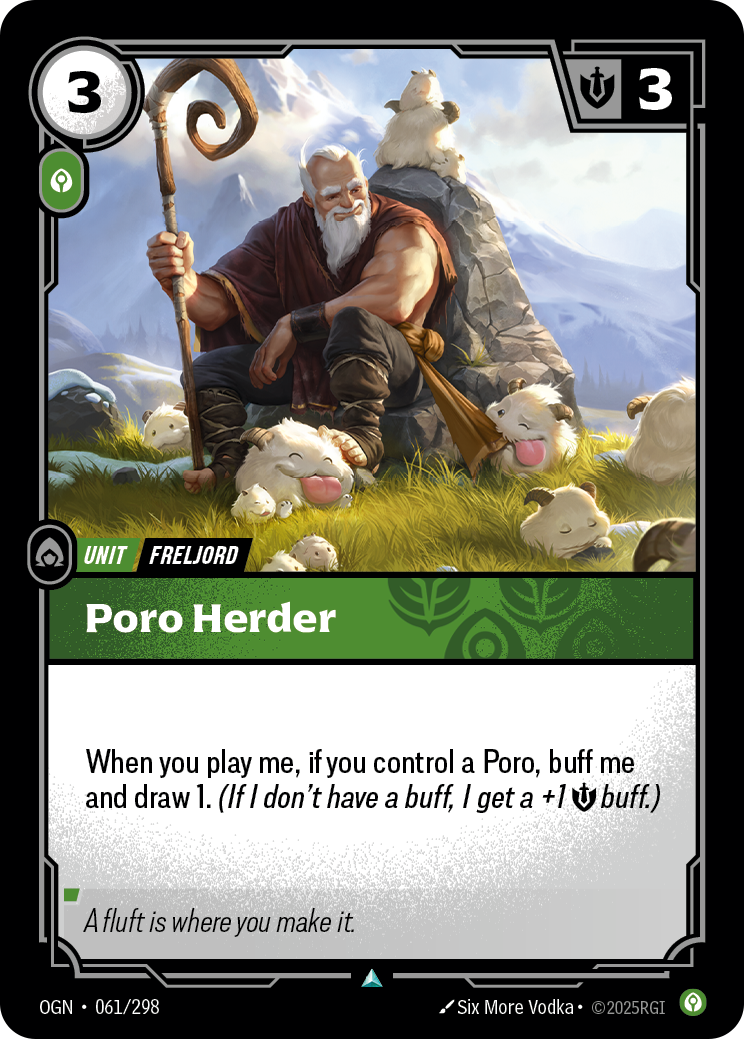 Poro Herder (Unit) (OGN-061/298) (Uncommon)