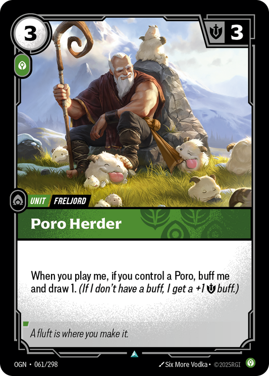 Poro Herder (Unit) (OGN-061/298) (Uncommon)