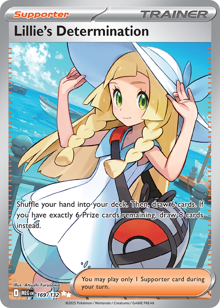 Lillie's Determination (Supporter) (MEG-169/132) (Ultra Rare)