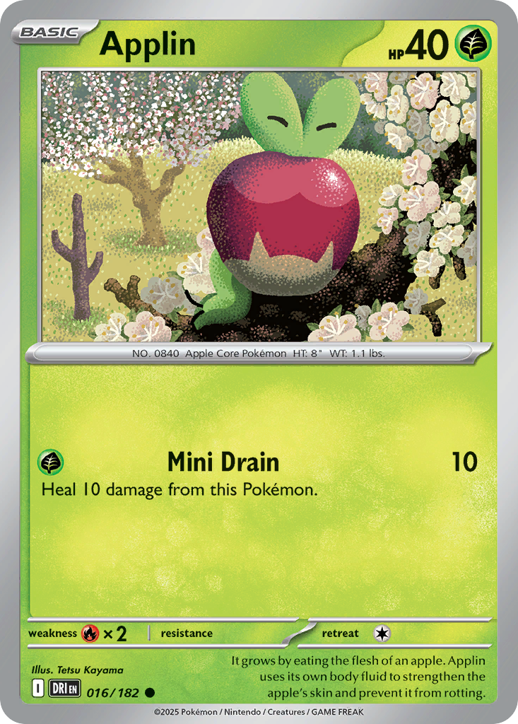 Applin (Basic Pokémon) (DRI-016/182) (Common)