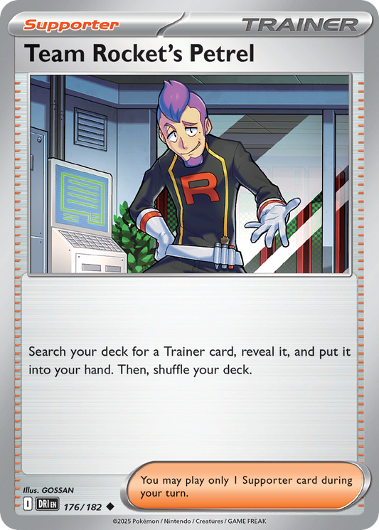 Team Rocket's Petrel (Supporter) (DRI-176/182) (Uncommon)