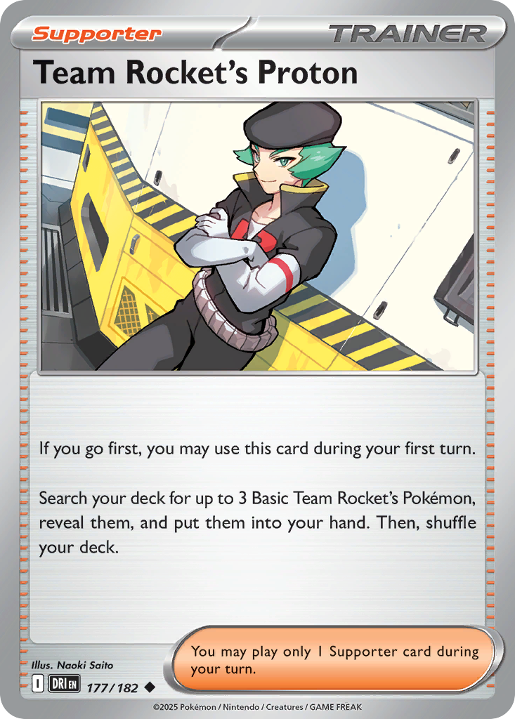 Team Rocket's Proton (Supporter) (DRI-177/182) (Uncommon)