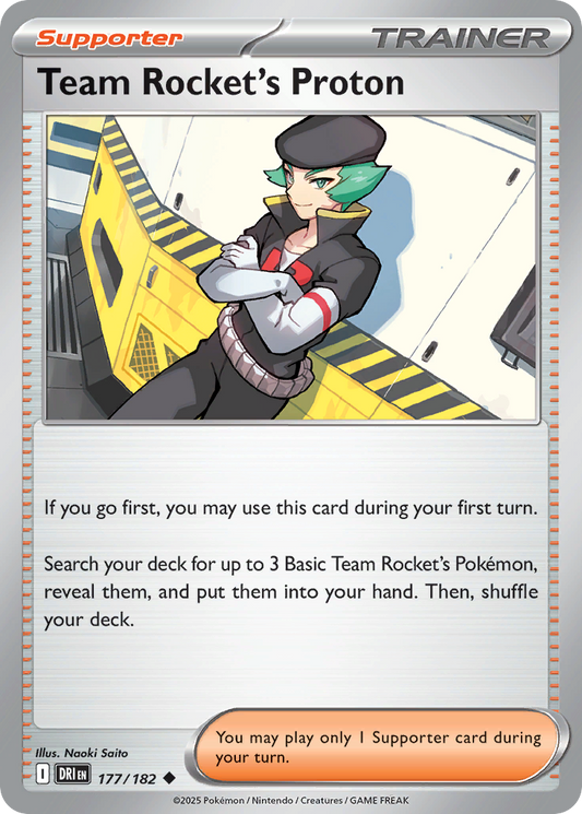 Team Rocket's Proton (Supporter) (DRI-177/182) (Uncommon)