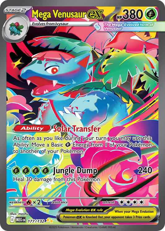 Mega Venusaur ex (Mega Evolution Pokémon ex) (MEG-177/132) (Special Illustration Rare)